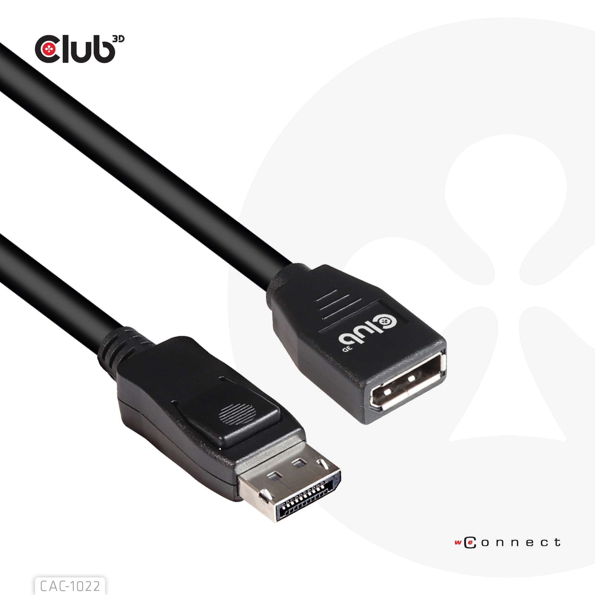 DisplayPort™ 1.4 HBR3 8K60Hz or 4K144Hz Extension Cable M/F 2m / 6.56 ft 28AW - Image 5