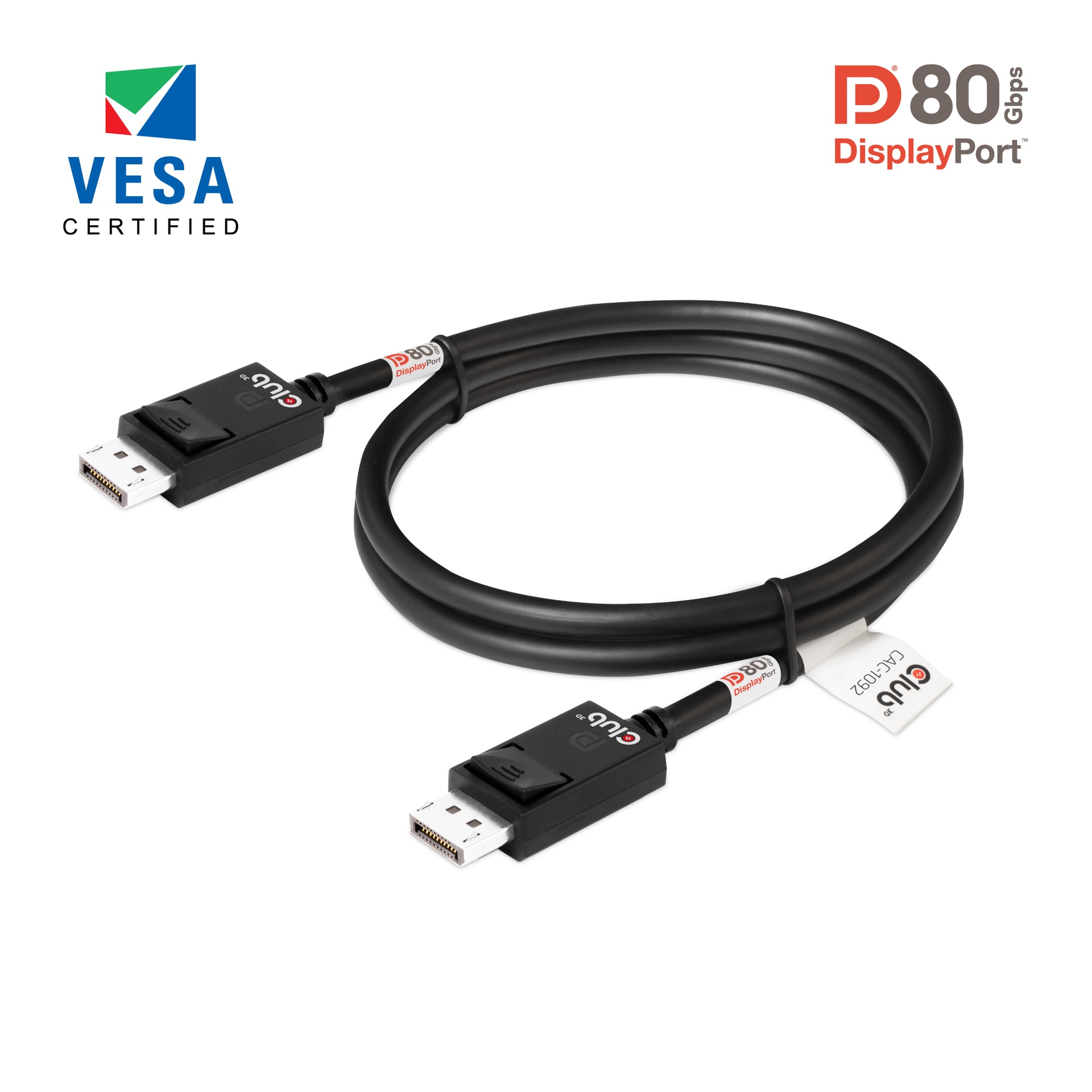 DisplayPort™ 2.1 VESA DP™80 Certified Cable 8K240Hz 1.6m/5.25ft - Image 5
