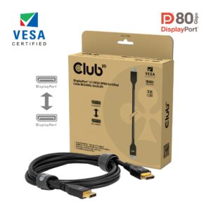 DisplayPort™ 2.1 VESA DP80 Certified Cable 8K240Hz 2m/6.6ft