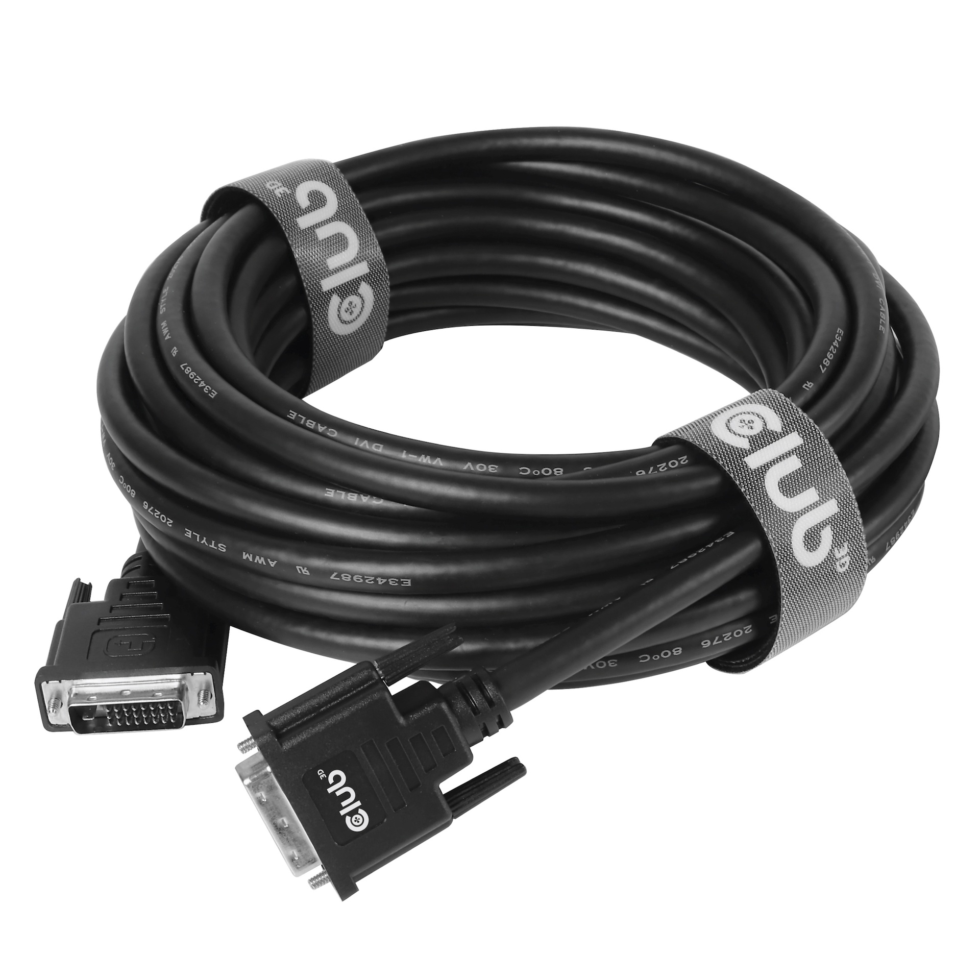 DVI-D Dual Link (24+1) Cable Bidirectional M/M 10m/32.8ft 28AWG - Image 2