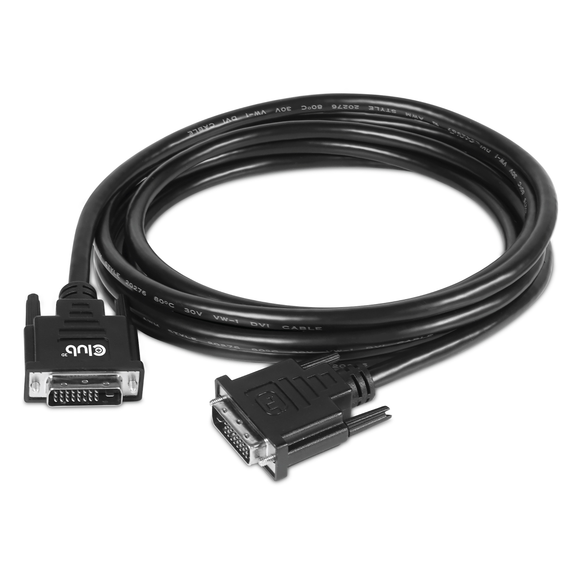 DVI-D Dual Link 24+1 M/M Cable 3m/9.84ft Bidirectional 28AWG - Image 2