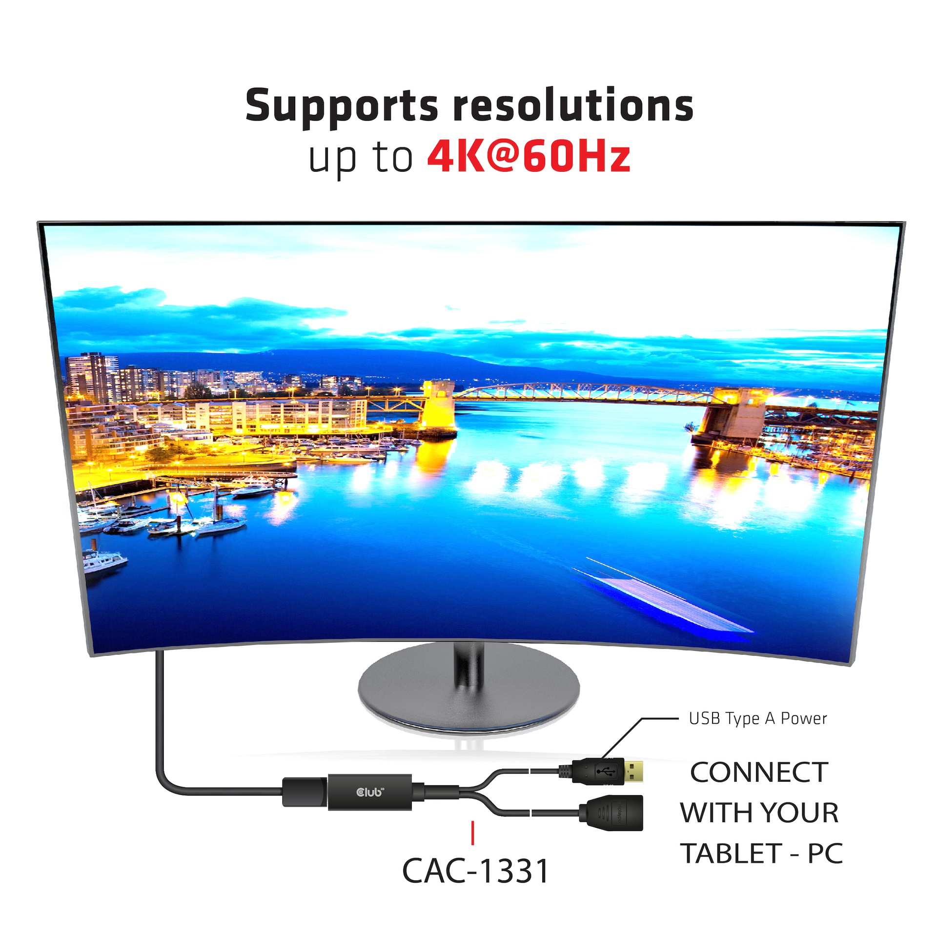 HDMI™ to DisplayPort™ 4K60Hz M/F Active Adapter - Image 4