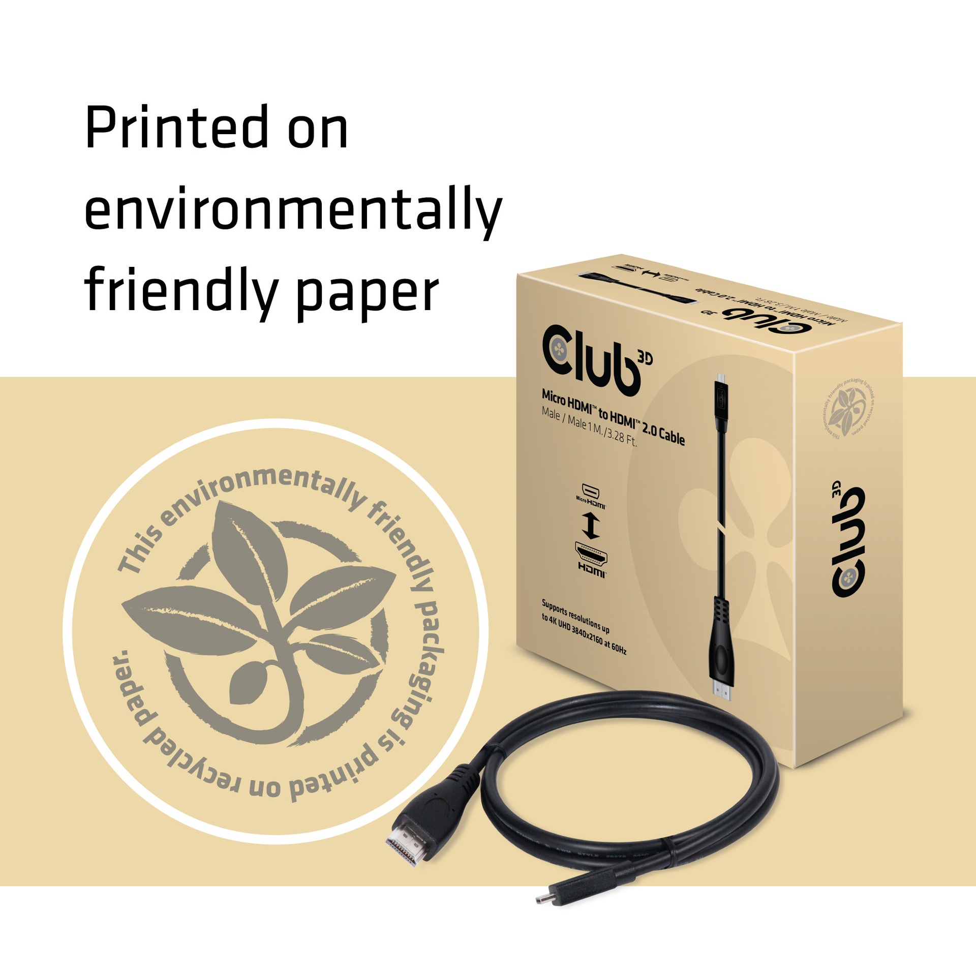 Micro HDMI™ to HDMI™ 4K60Hz Cable M/M 1m/3.28ft - Image 7