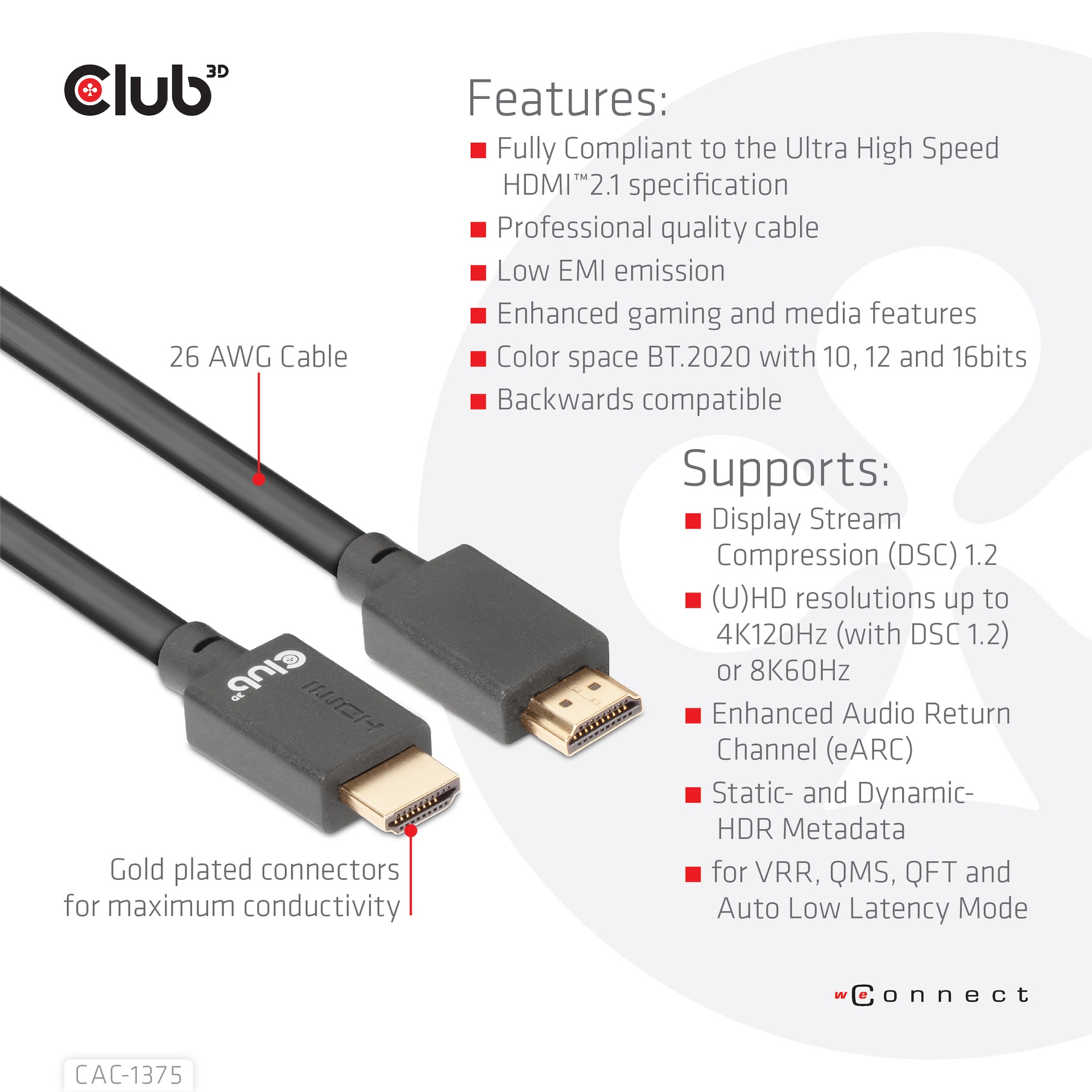 Ultra High Speed HDMI™ Certified Cable 4K120Hz 8K60Hz 48Gbps M/M 5m/16.4ft - Image 4