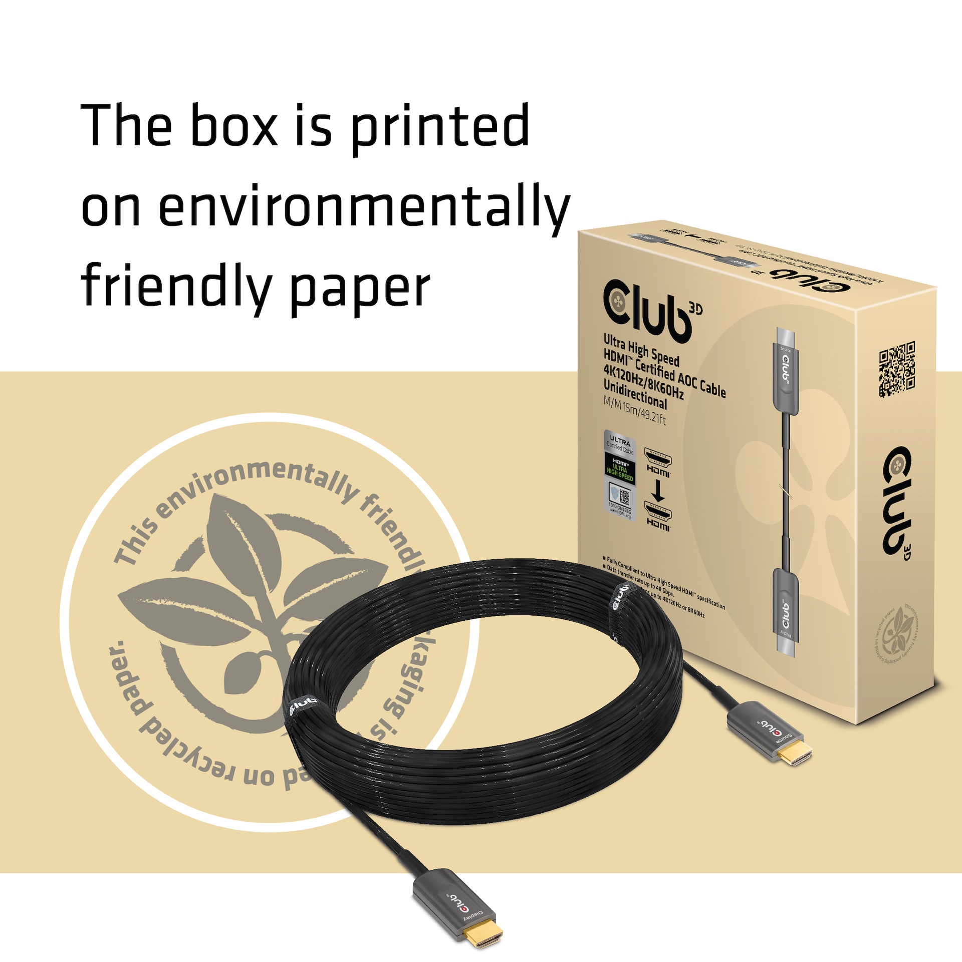 Ultra High Speed HDMI™ Certified AOC Cable 4K120Hz/8K60Hz Unidirectional M/M 15m/49.21ft - Image 8