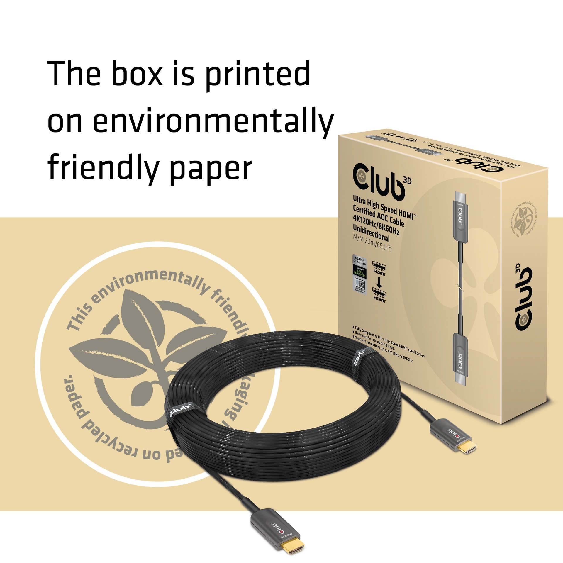 Ultra High Speed HDMI™ Certified AOC Cable 4K120Hz/8K60Hz Unidirectional M/M 20m/65.6ft - Image 8