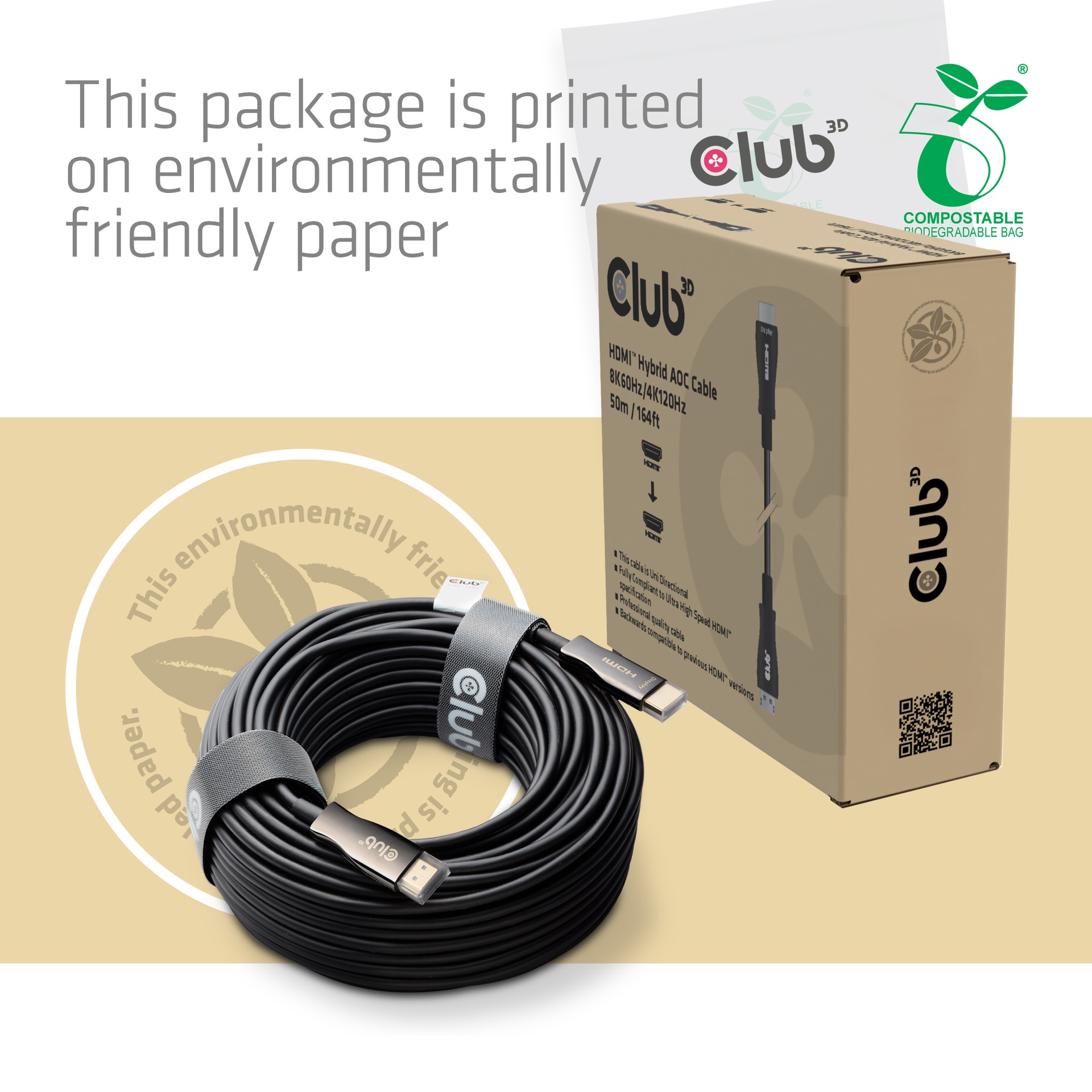 HDMI™ Hybrid AOC Cable HDMI 8K60Hz/4K120Hz 50m / 164.04ft - Image 6