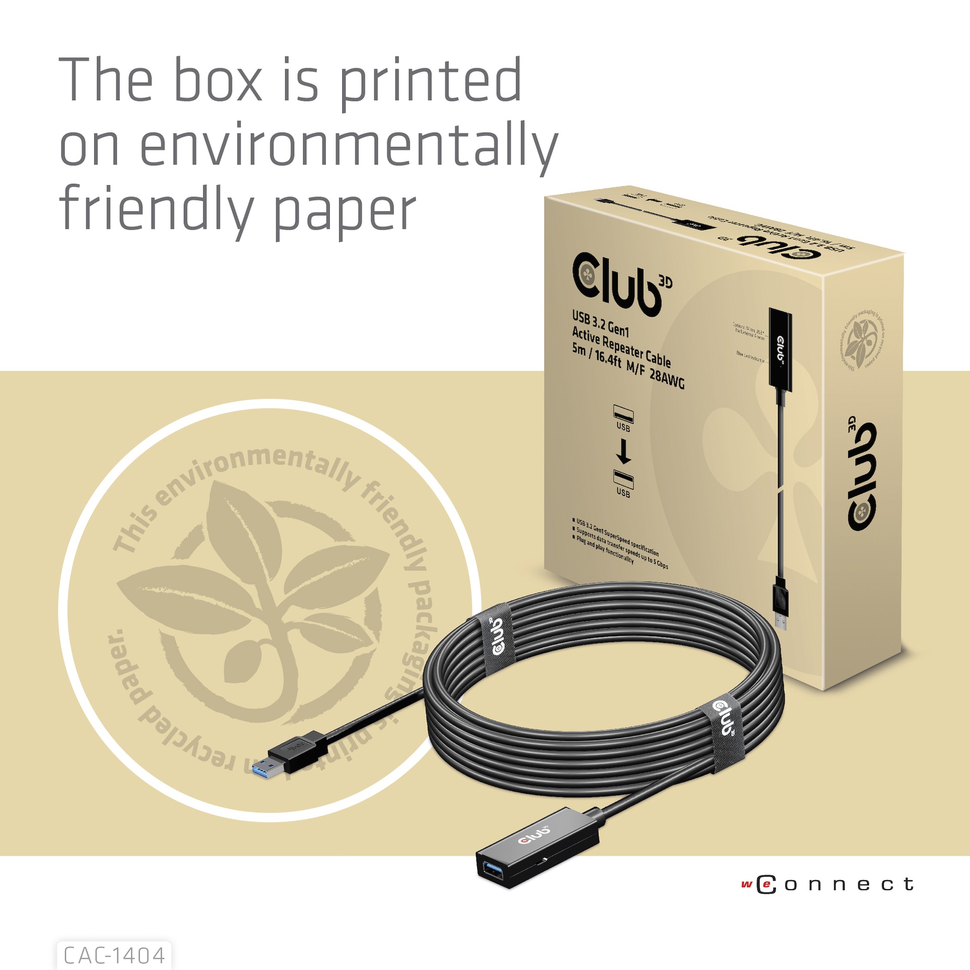 USB-A 5Gbps Active Repeater Cable 5m/ 16.4 ft M/F 28AWG USB 3.2 GEN 1 - Image 7