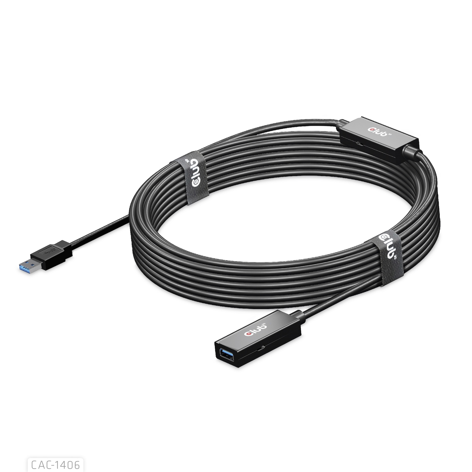 USB-A 5Gbps Active Repeater Cable 15m/ 49.2 ft M/F 28AWG USB 3.2 GEN 1 - Image 7