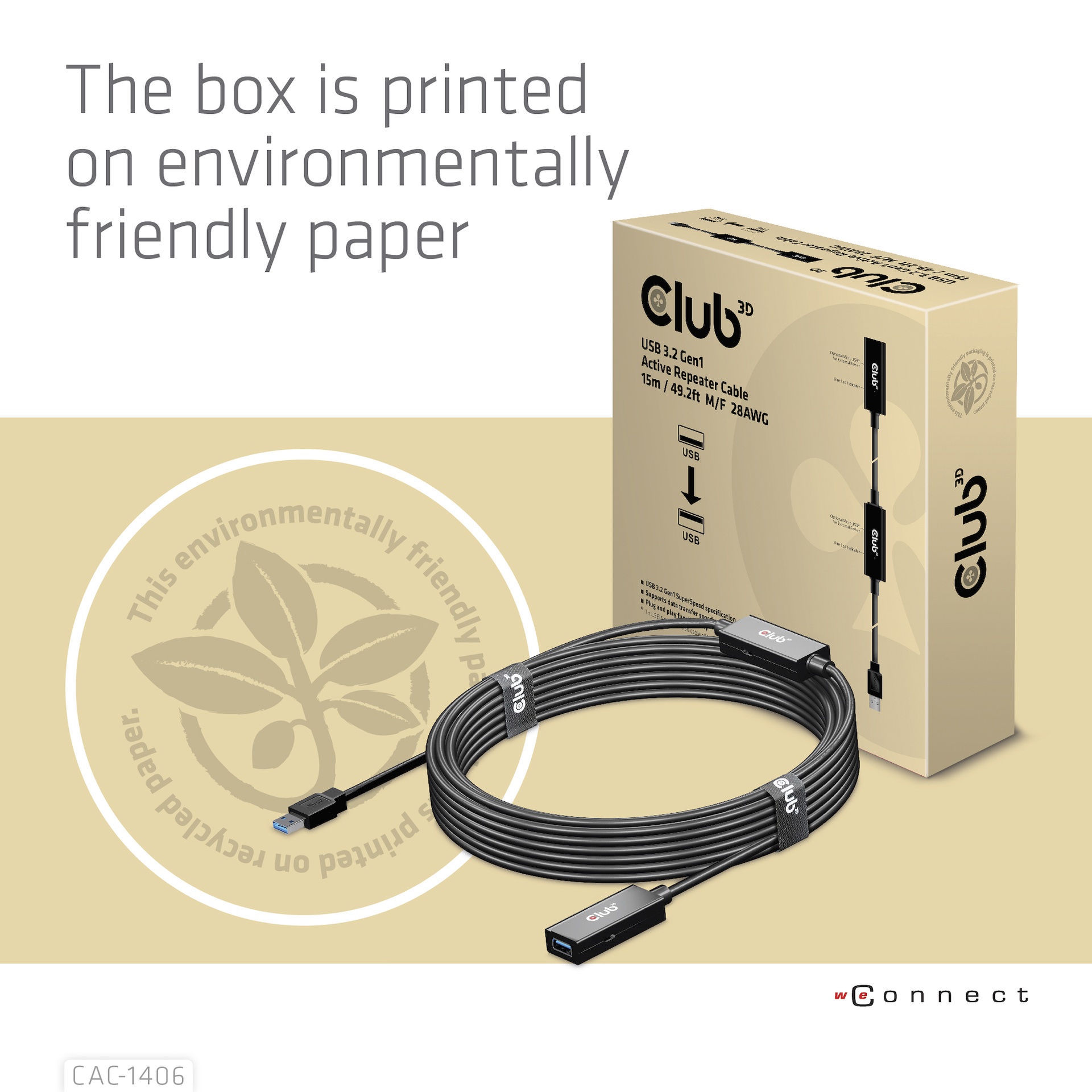 USB-A 5Gbps Active Repeater Cable 15m/ 49.2 ft M/F 28AWG USB 3.2 GEN 1 - Image 8