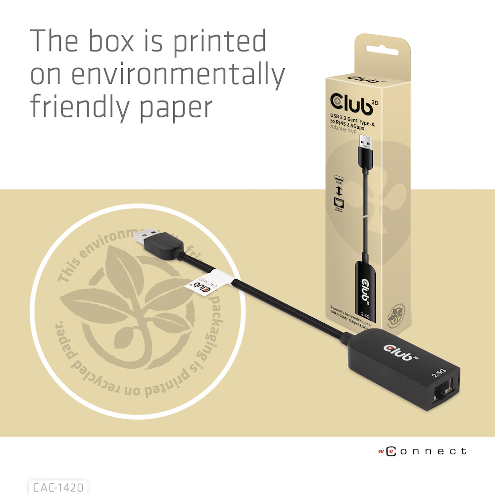 USB-A 5Gbps to RJ45 Ethernet 2.5G Adapter M/F - Image 9