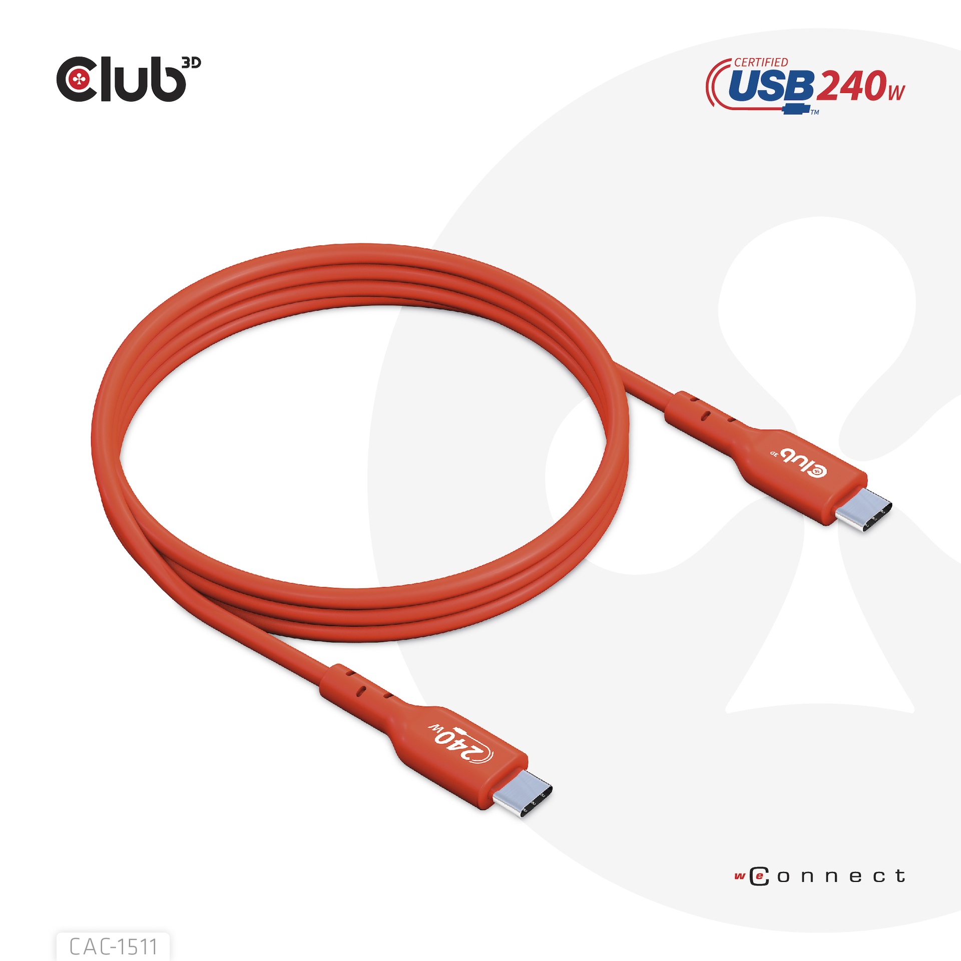 USB-C® to USB-C® USB-IF Certified Cable, Data 480Mb, PD 240W(48V/5A) EPR M/M 1m/3.23ft - Image 5