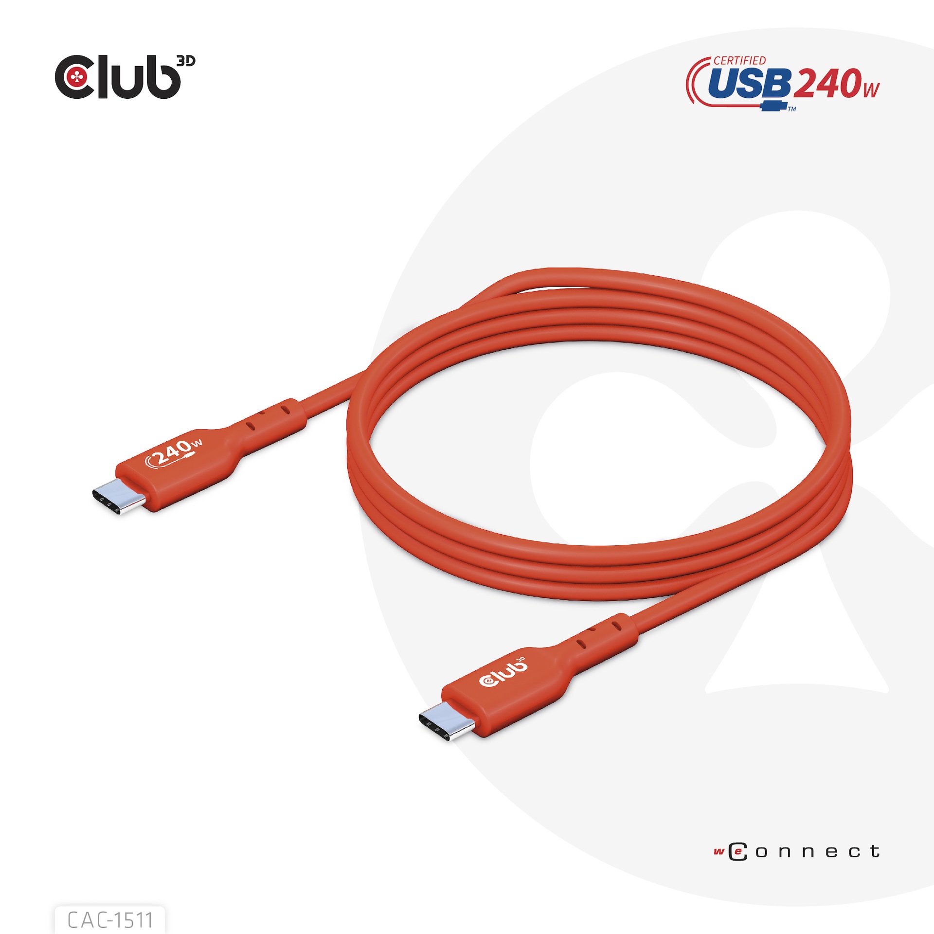 USB-C® to USB-C® USB-IF Certified Cable, Data 480Mb, PD 240W(48V/5A) EPR M/M 1m/3.23ft - Image 7