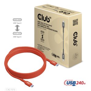 USB-C®  USB-IF Certified Cable, Data 480Mb, PD 240W(48V/5A) EPR M/M 3m/9.84ft