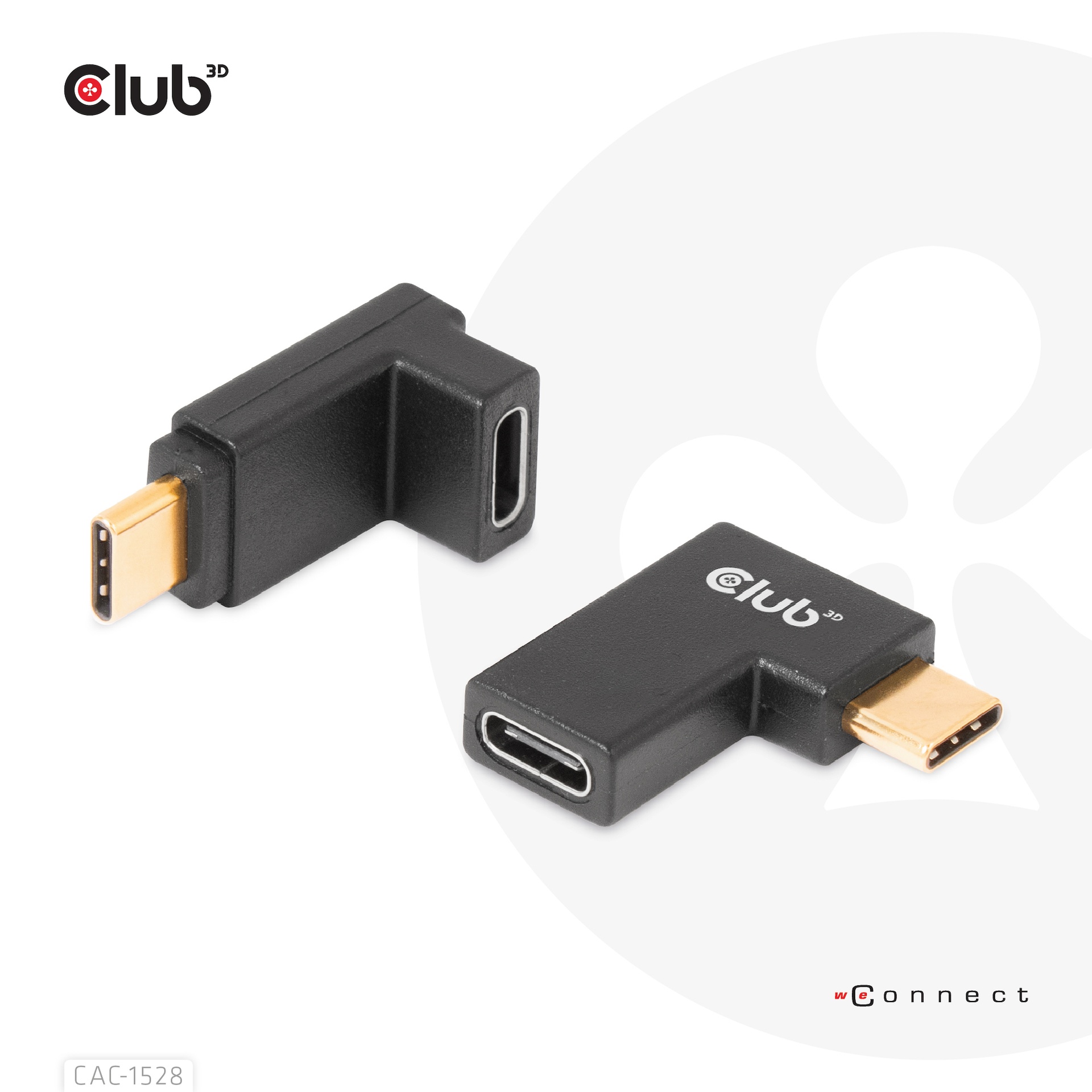 USB-C® 10Gbps Angled Adapter set of 2 up to 4K120Hz M/F - Image 6