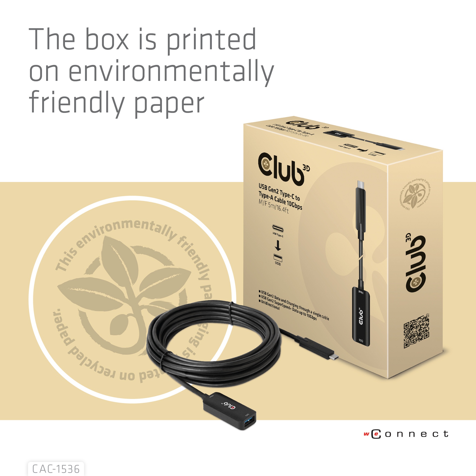 USB-C® 10Gbps to -A Cable M/F 5m/16.4ft USB 3.2 GEN 2 - Image 8