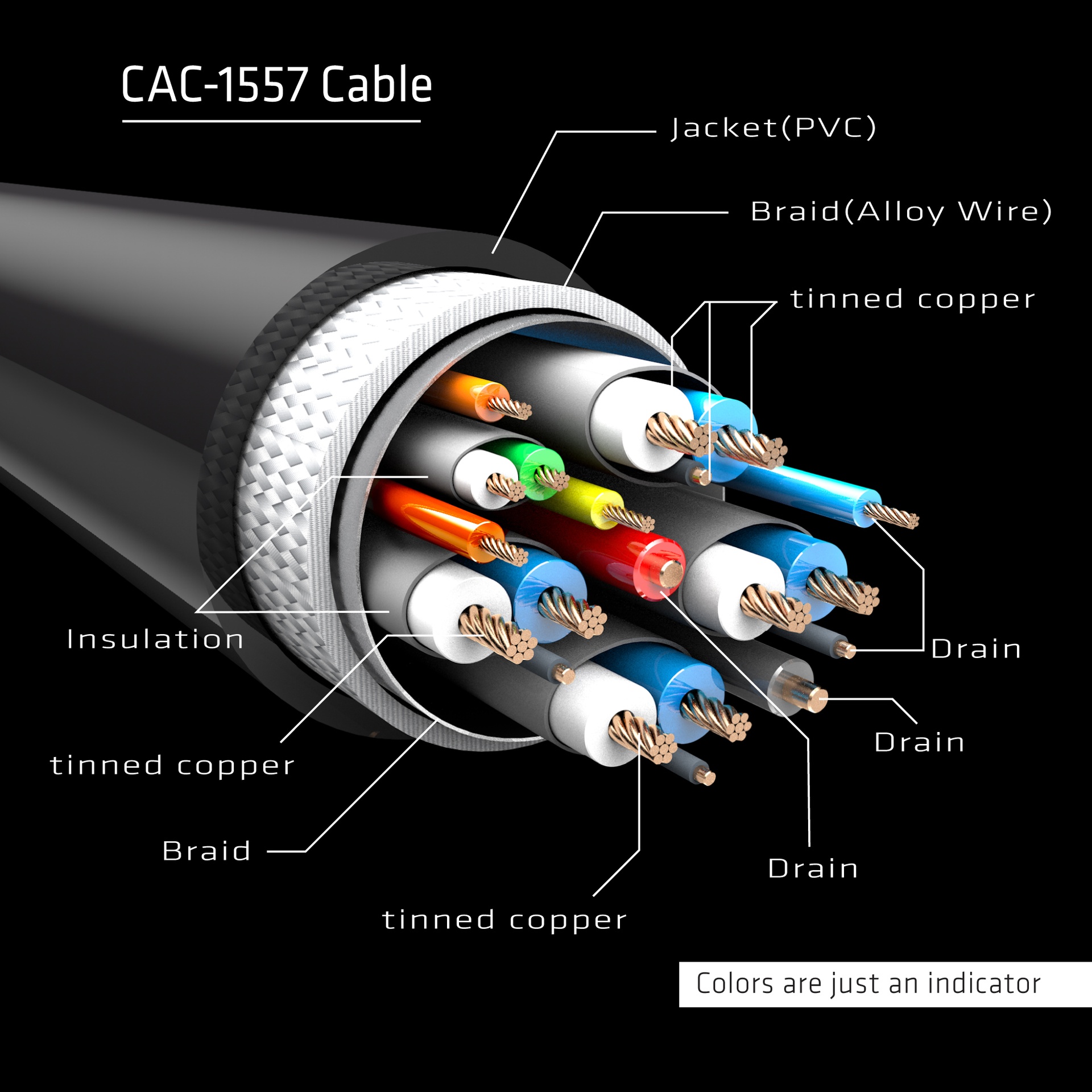 USB-C® Cable to DP™ 1.4 8K60Hz M/M 1.8m/5.9ft - Image 4