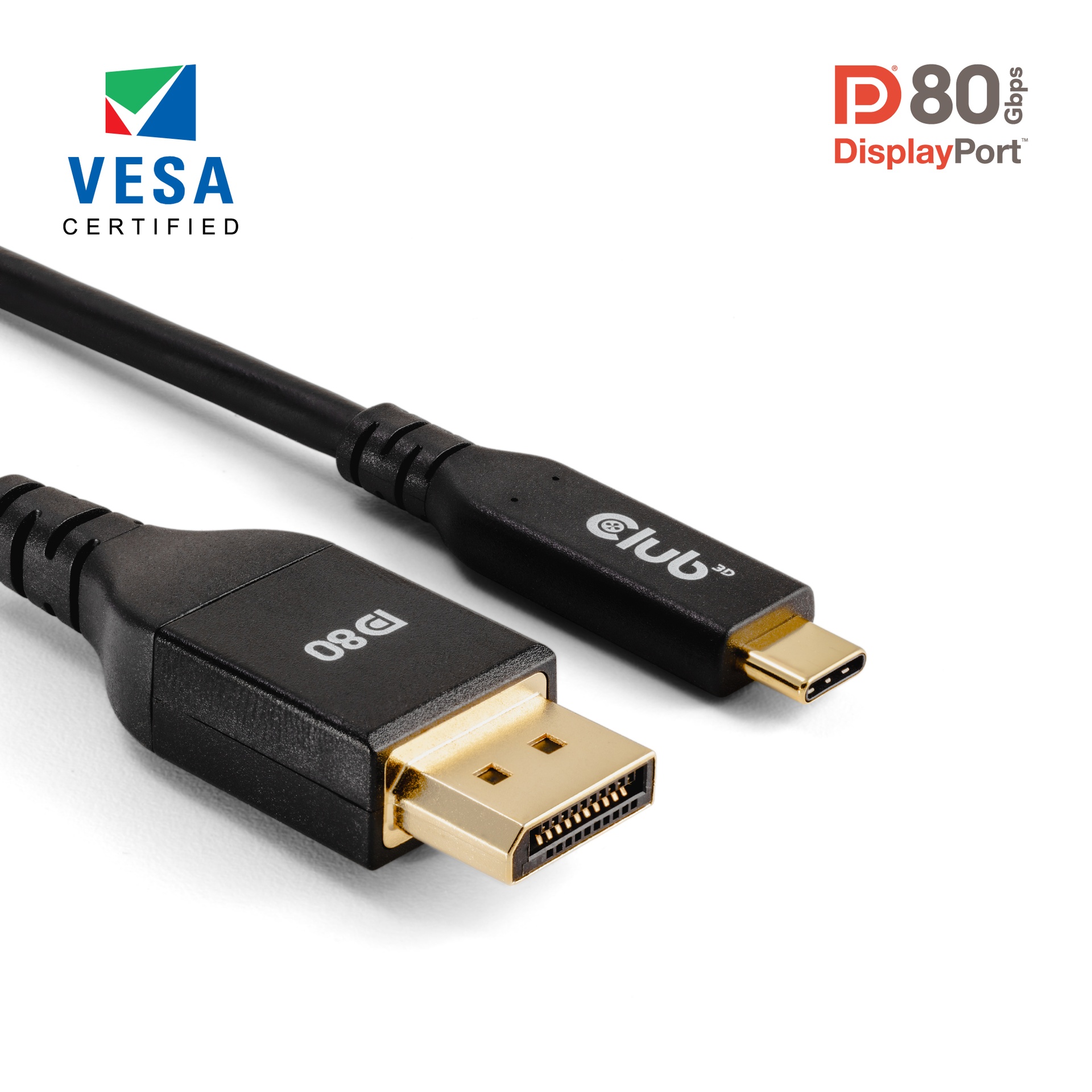 USB-C® to DisplayPort™ DP™80 Bidirectional Vesa Certified Cable 1m/ 3.28 ft - Image 4