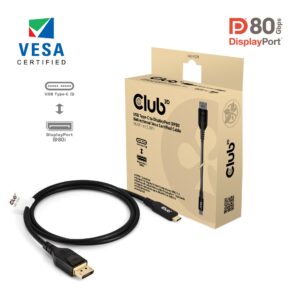 USB-C® to DisplayPort™ DP™80 Bidirectional Vesa Certified Cable 1m/ 3.28 ft