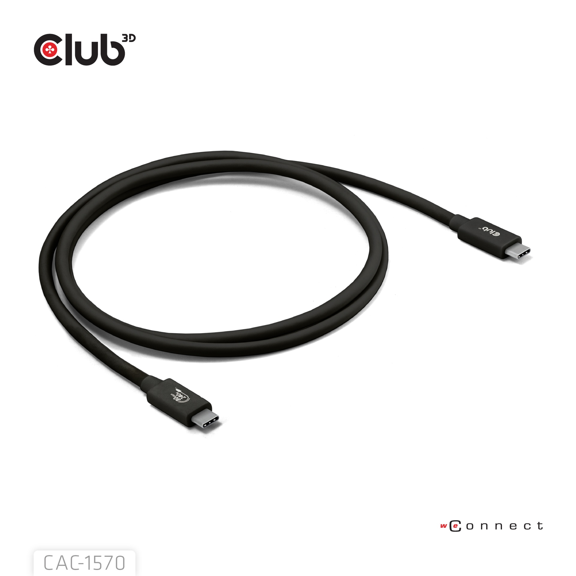 USB-C® 80Gbps Certified 240W 8K240Hz  1.2m / 3.94ft Black Cable - Image 6