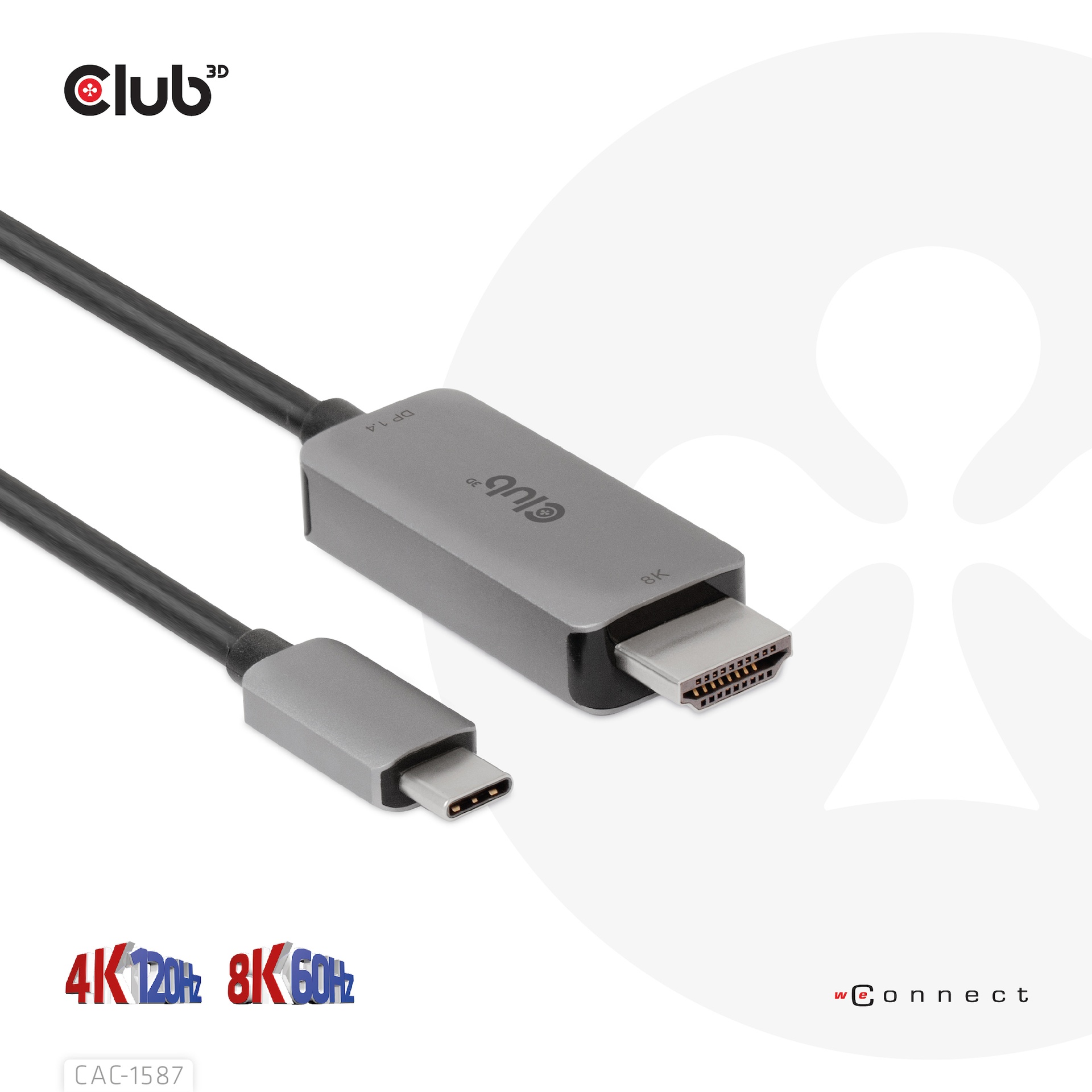 USB-C® to HDMI™ 4K120Hz 8K60Hz HDR10 with DSC1.2 Active Cable M/M 3m / 9.84ft GEN 2 - Image 8