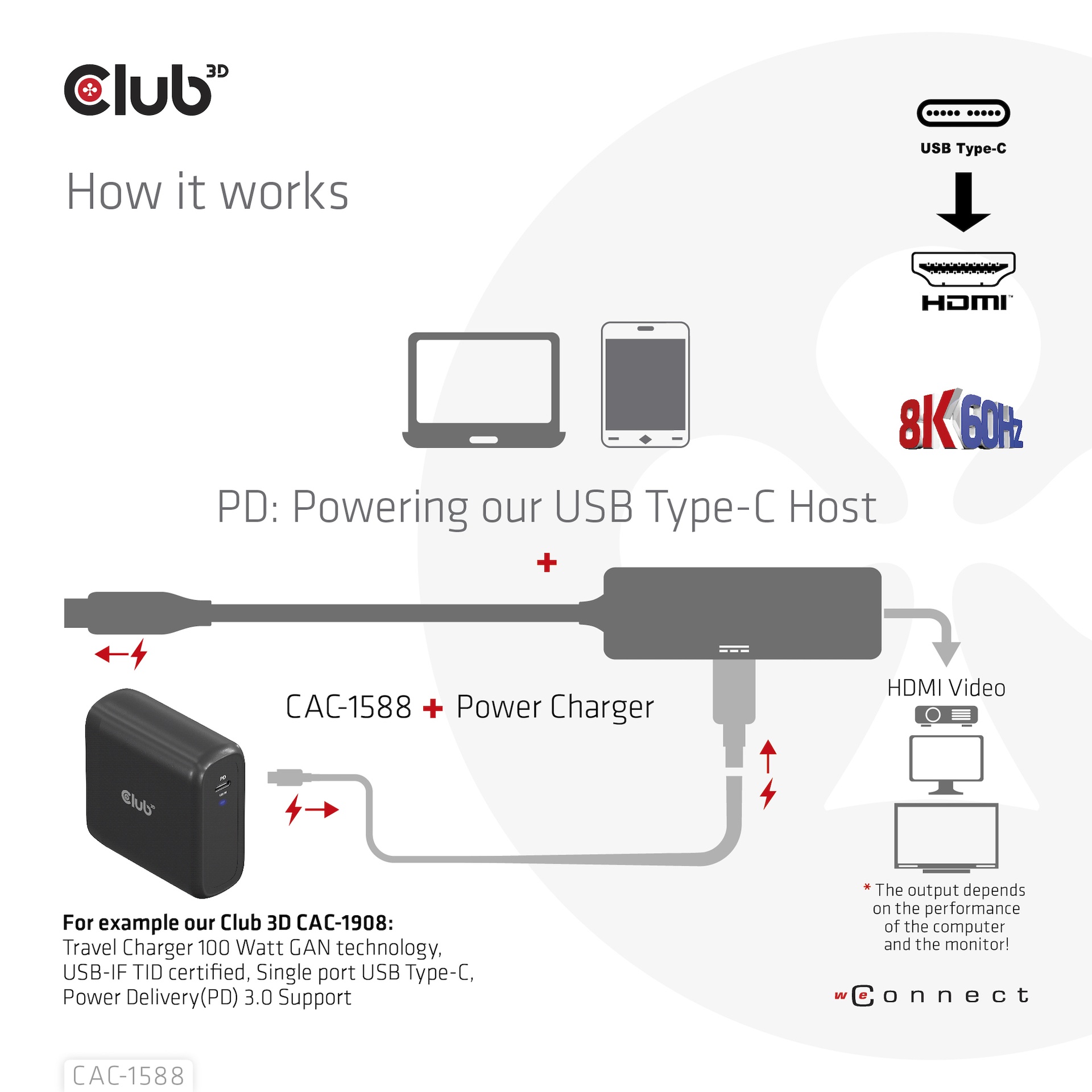 USB-C® to HDMI™ 2.1+ PD 3.0 100 Watt - Image 5