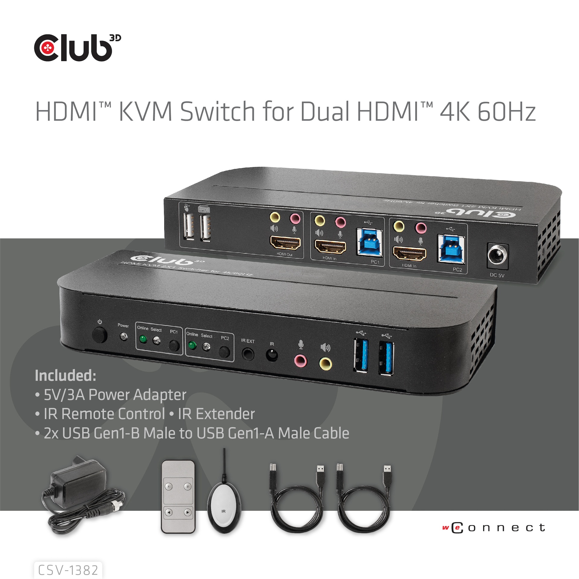 HDMI™ KVM SWITCH FOR DUAL HDMI™ 4K60Hz - Image 2