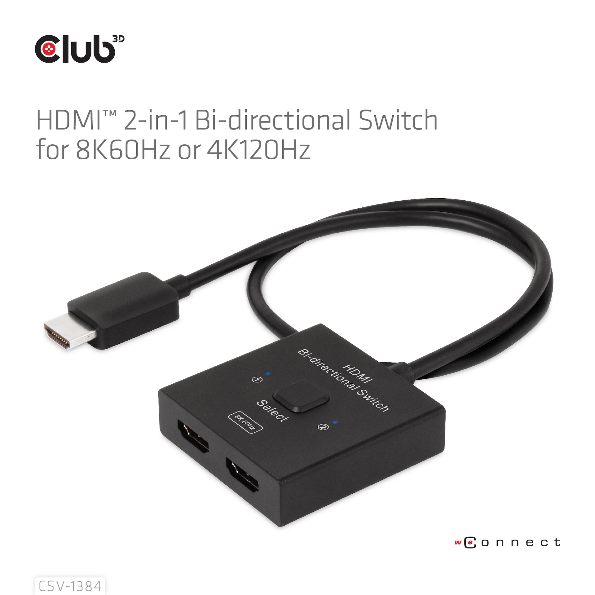 HDMI™ 2-in-1 Bi-directional Switch for 8K60Hz or 4K120Hz - Image 6