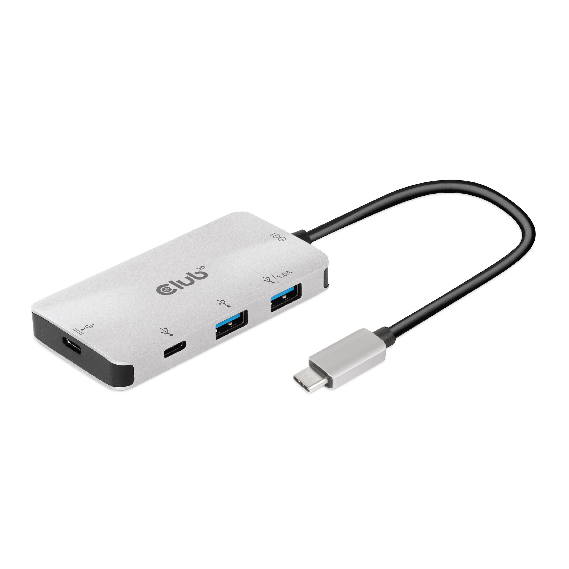 USB-C®10Gbps PD Charging Hub to 2x -C® 10G ports and 2x USB Type-A 10G ports - Image 3