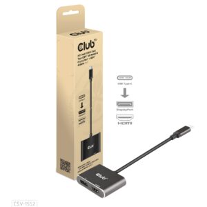 MST hub USB-C®(DP Alt-Mode) to DisplayPort™ + HDMI™ 4K60Hz M/F