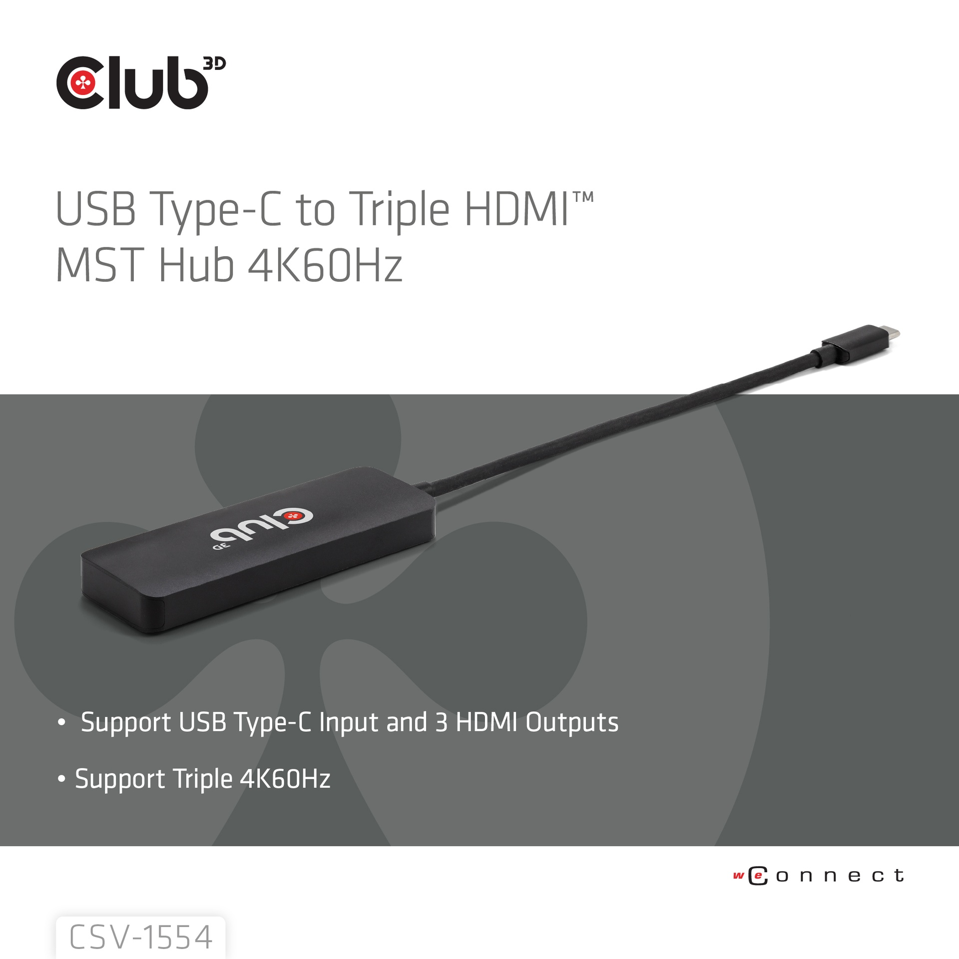 USB-C® to Triple HDMI™ MST Hub 4K60Hz - Image 2