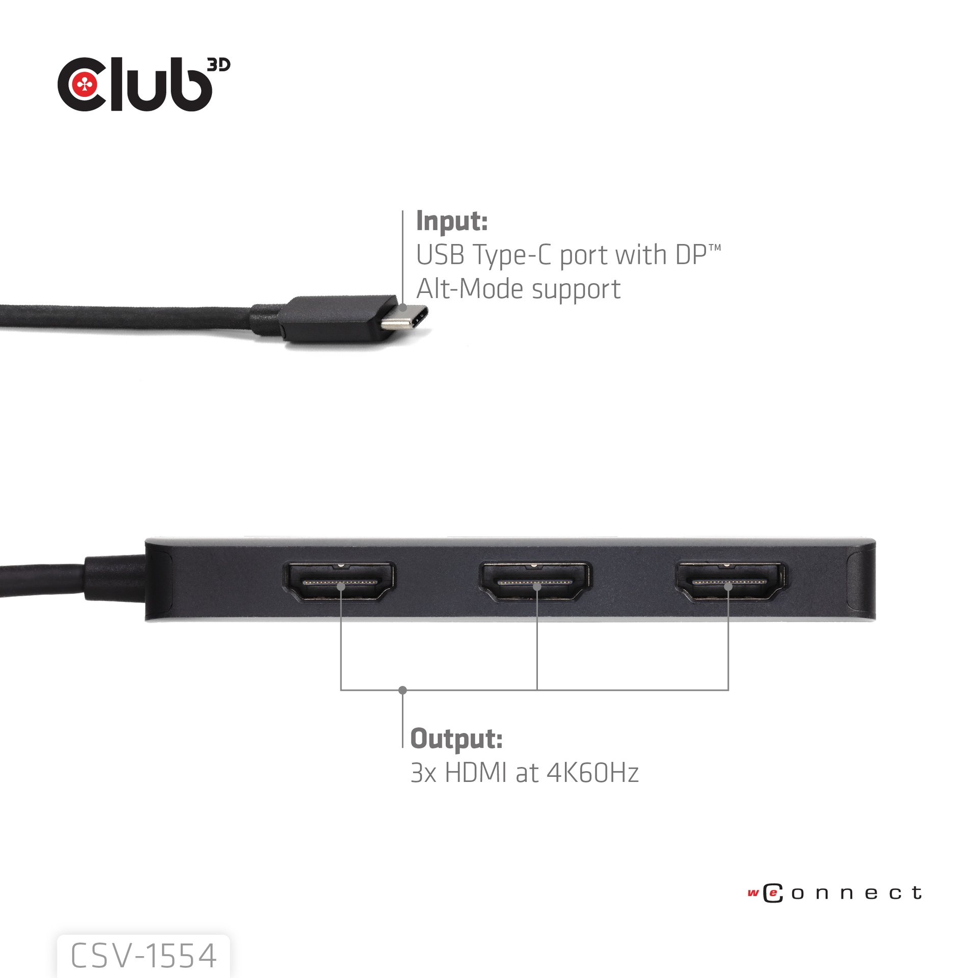 USB-C® to Triple HDMI™ MST Hub 4K60Hz - Image 4