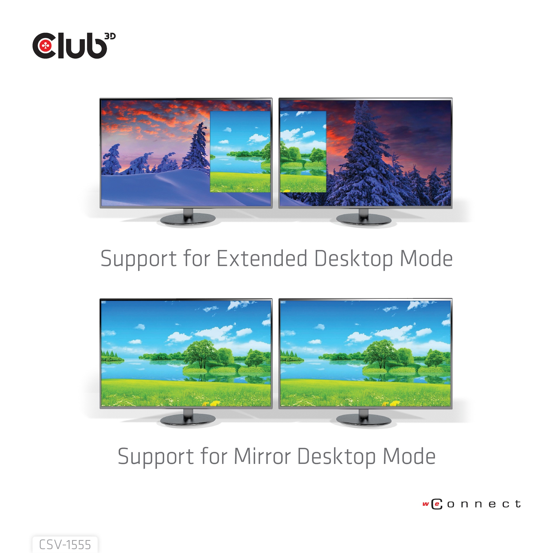USB-C®(DP Alt-Mode) to DisplayPort™ Dual Monitor 4K60Hz M/F MST hub - Image 4