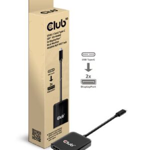 USB-C®(DP Alt-Mode) to DisplayPort™ Dual Monitor 4K60Hz M/F MST hub