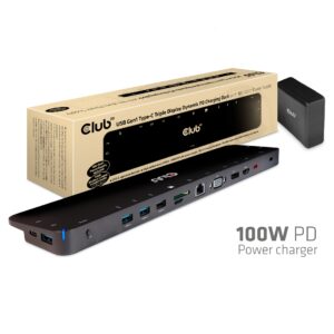 USB-C®5Gbps Triple Display Dynamic PD Charging Dock 100W PD Power charger