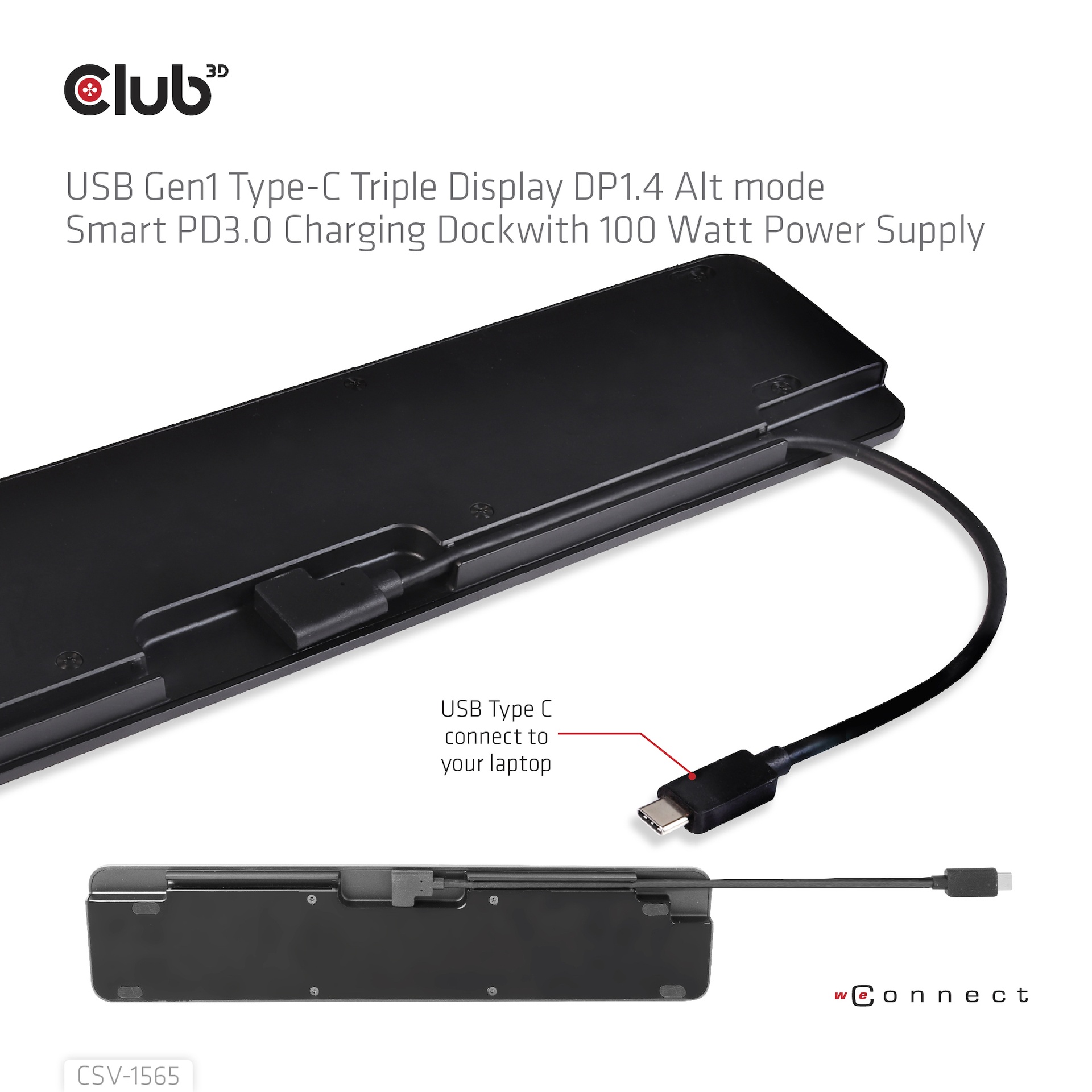 USB-C® Triple Display DP 1.4 AltMode PD Charging Dock 100W PD Power charger - Image 4