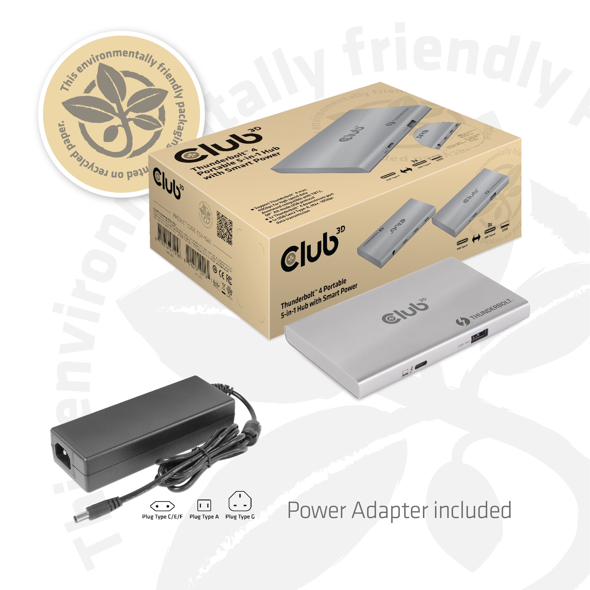 Thunderbolt™4 Portable 5-in-1 Hub with Smart Power - Image 11