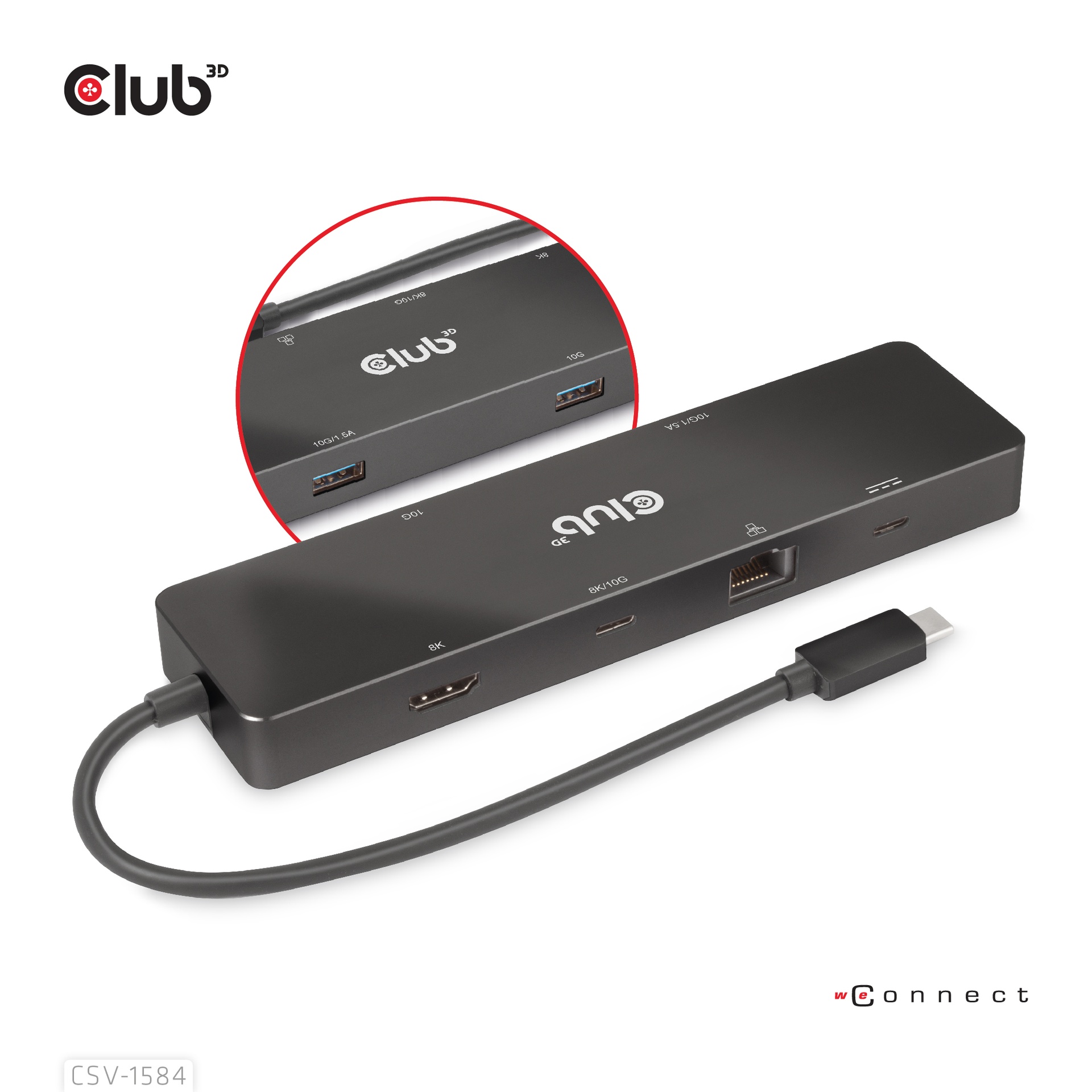 USB-C®, 6-in-1 Dual Displays Portable Dock with USB-C®Video 4K60Hz - Image 11