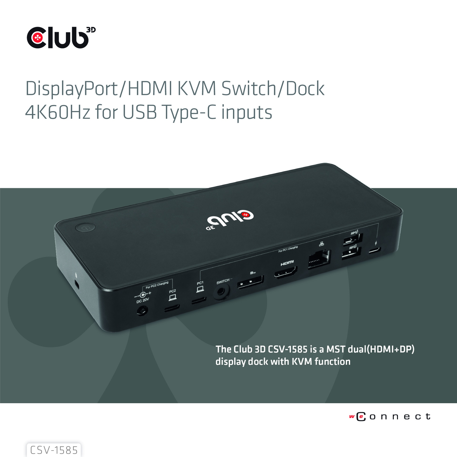 USB-C® KVM Switch to HDMI™ 4K60Hz DP 4K60Hz 100W - Image 2