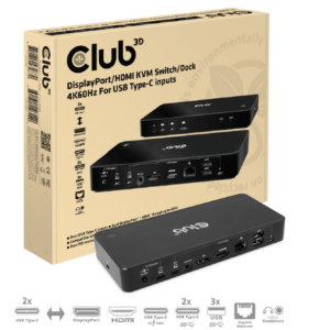 USB-C® KVM Switch to HDMI™ 4K60Hz DP 4K60Hz 100W