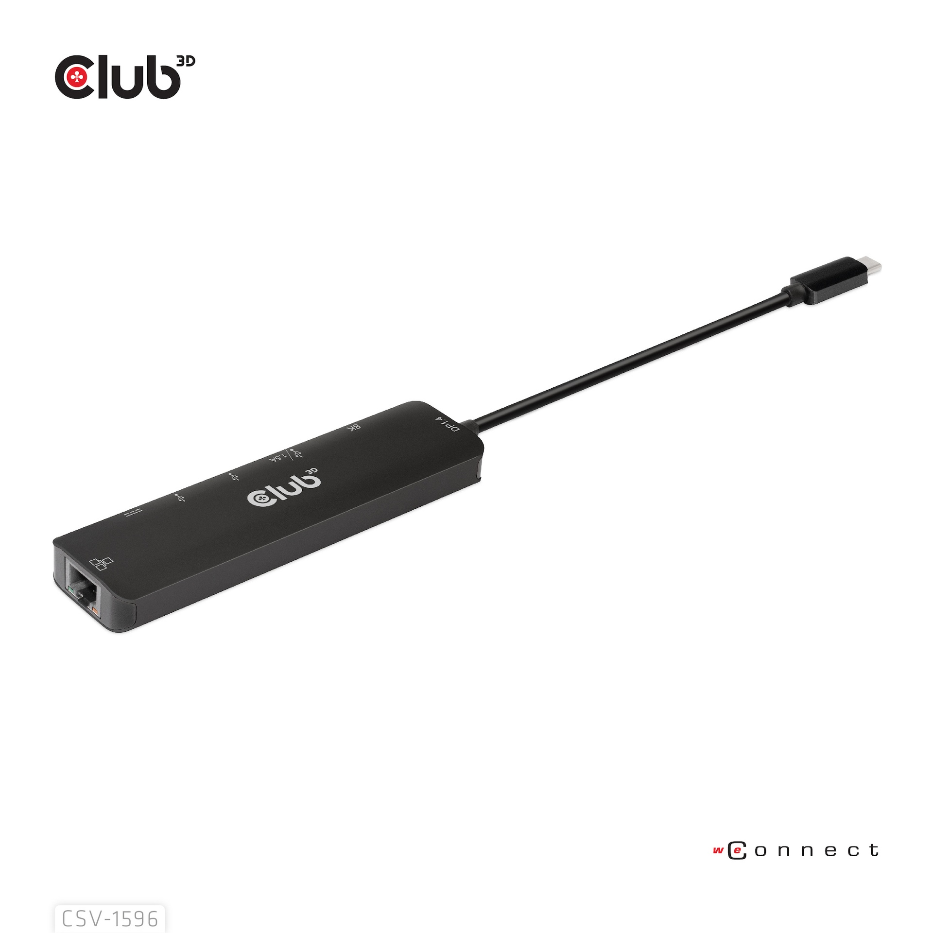USB-C®5Gbps 6-in-1 Hub with HDMI™ 8K30Hz-4K120Hz, 2xUSB Type-A, RJ45 and 2xUSB-C®, Data and PD charging 100 watt - Image 2