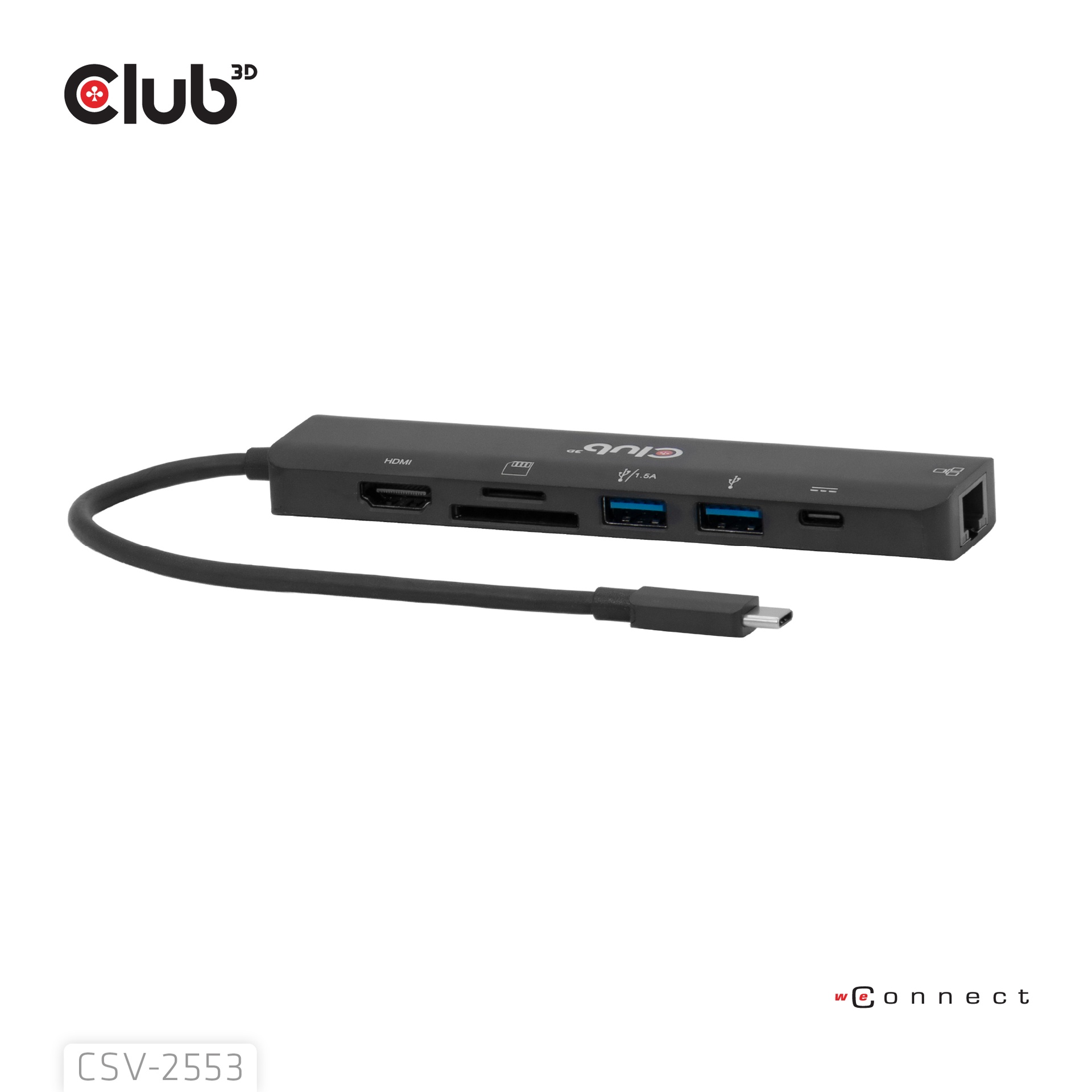USB-C® 7-in-1 Hub to HDMI™ 4K60Hz /SD-TF Card slot 2x USB A / USB-C® PD / RJ45 - Image 5