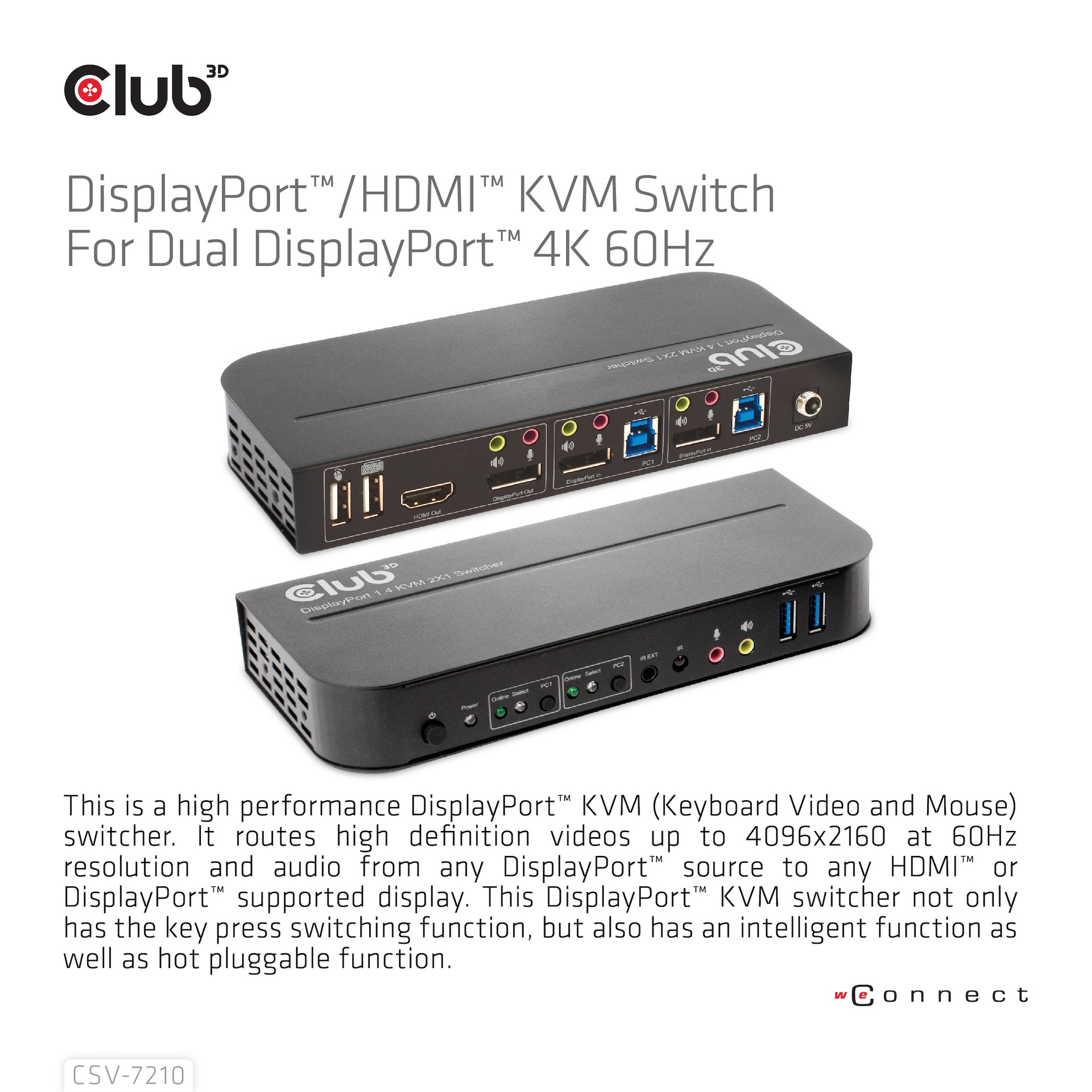 DisplayPort™/HDMI™ KVM Switch For Dual DisplayPort™ 4K 60Hz - Image 4