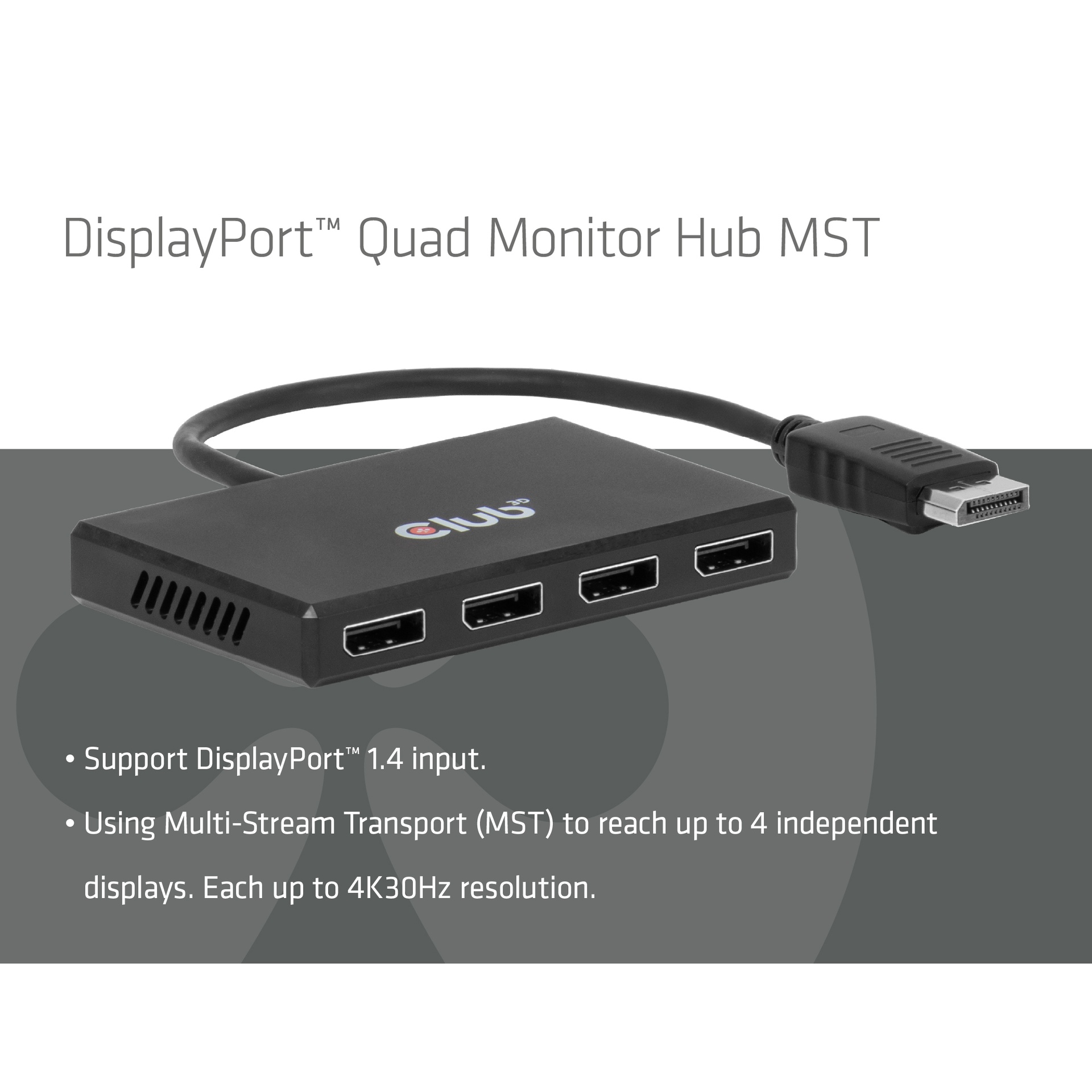 DisplayPort™ Quad Monitor MST 4x4K30Hz - Image 2