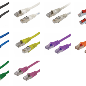 C6ASFTP.3 Cat6A S/FTP 300mm 10G LSZH Patch Lead 26AWG 500MHz Shielded Plug.