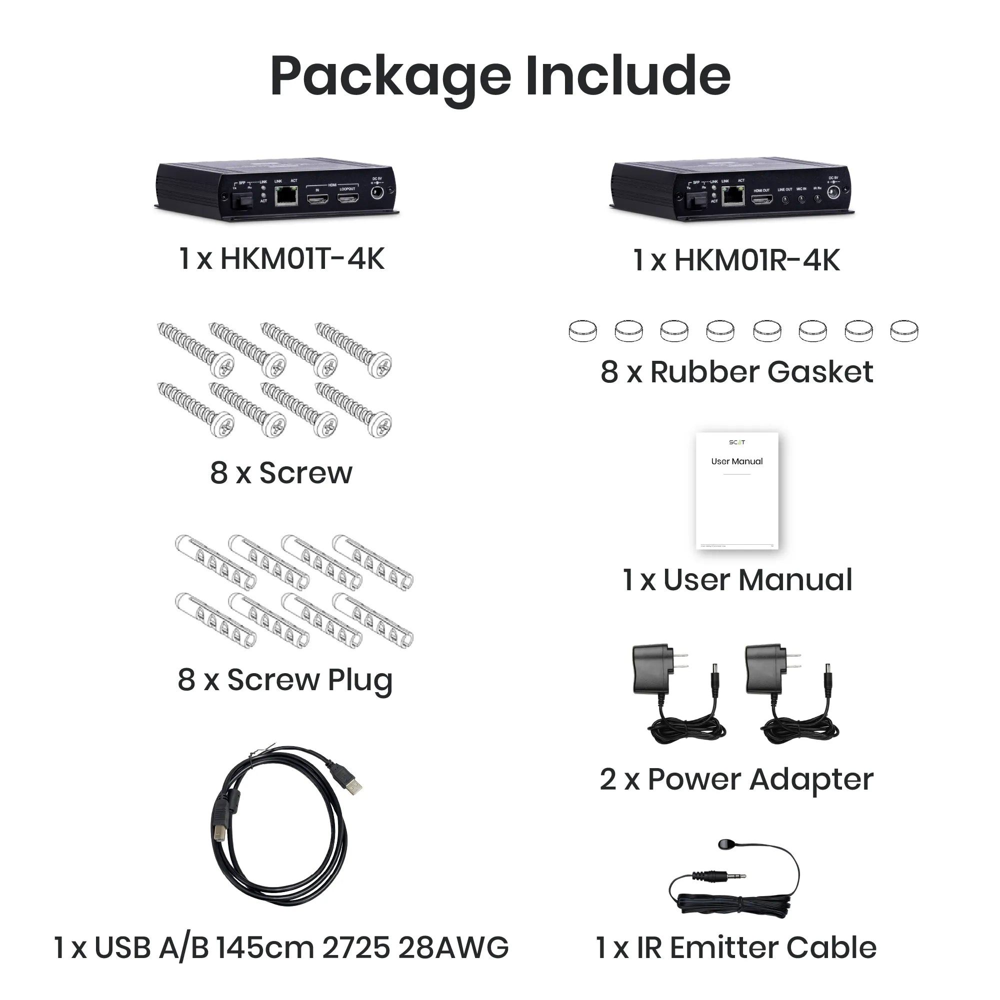 SwiftSync 4K HDMI® USB/Audio/RS232/IR CAT5e/Fiber KVM Extender - TAA Compliant (TX & RX) - Image 7
