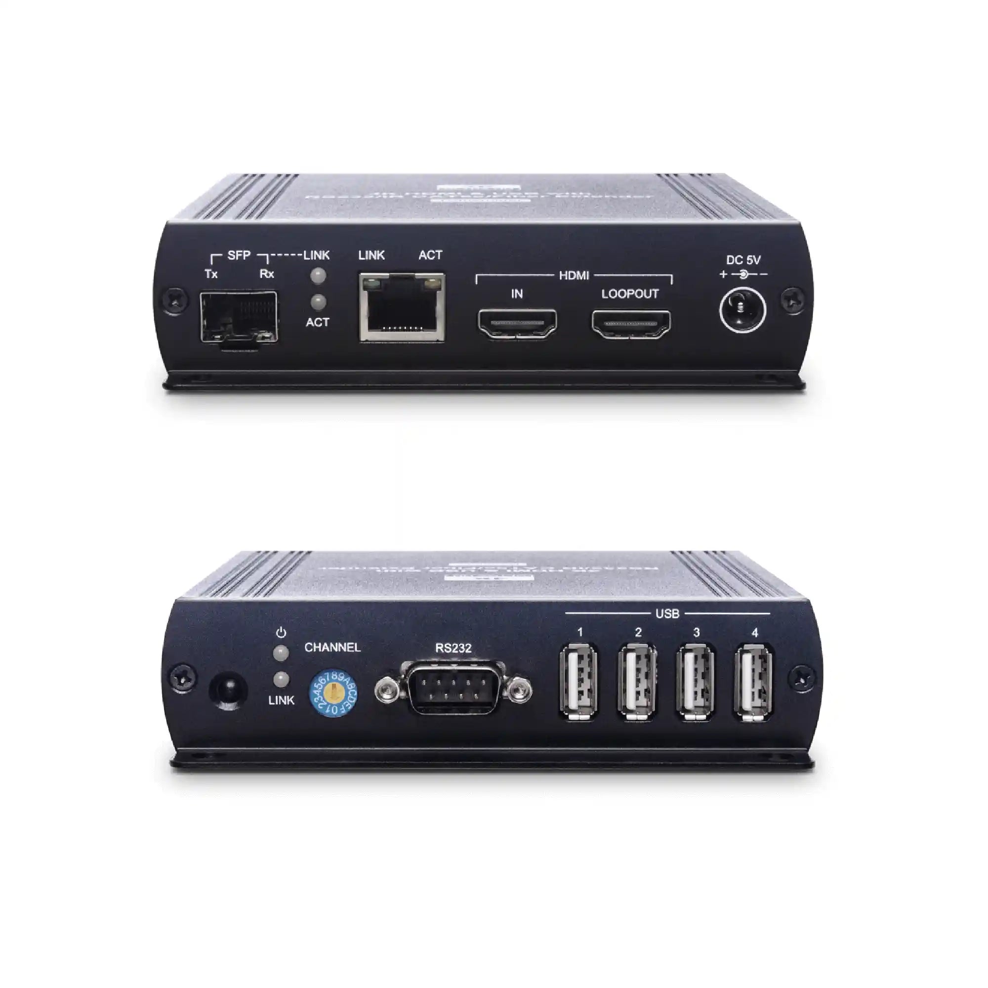 SwiftSync 4K HDMI® USB/Audio/RS232/IR CAT5e/Fiber KVM Extender - TAA Compliant (TX & RX)