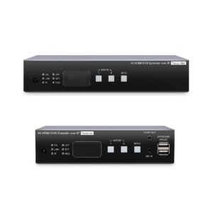 4K HDMI® POE KVM & USB, RS232, IR, Audio over IP Extender - TAA Compliant (TX & RX)
