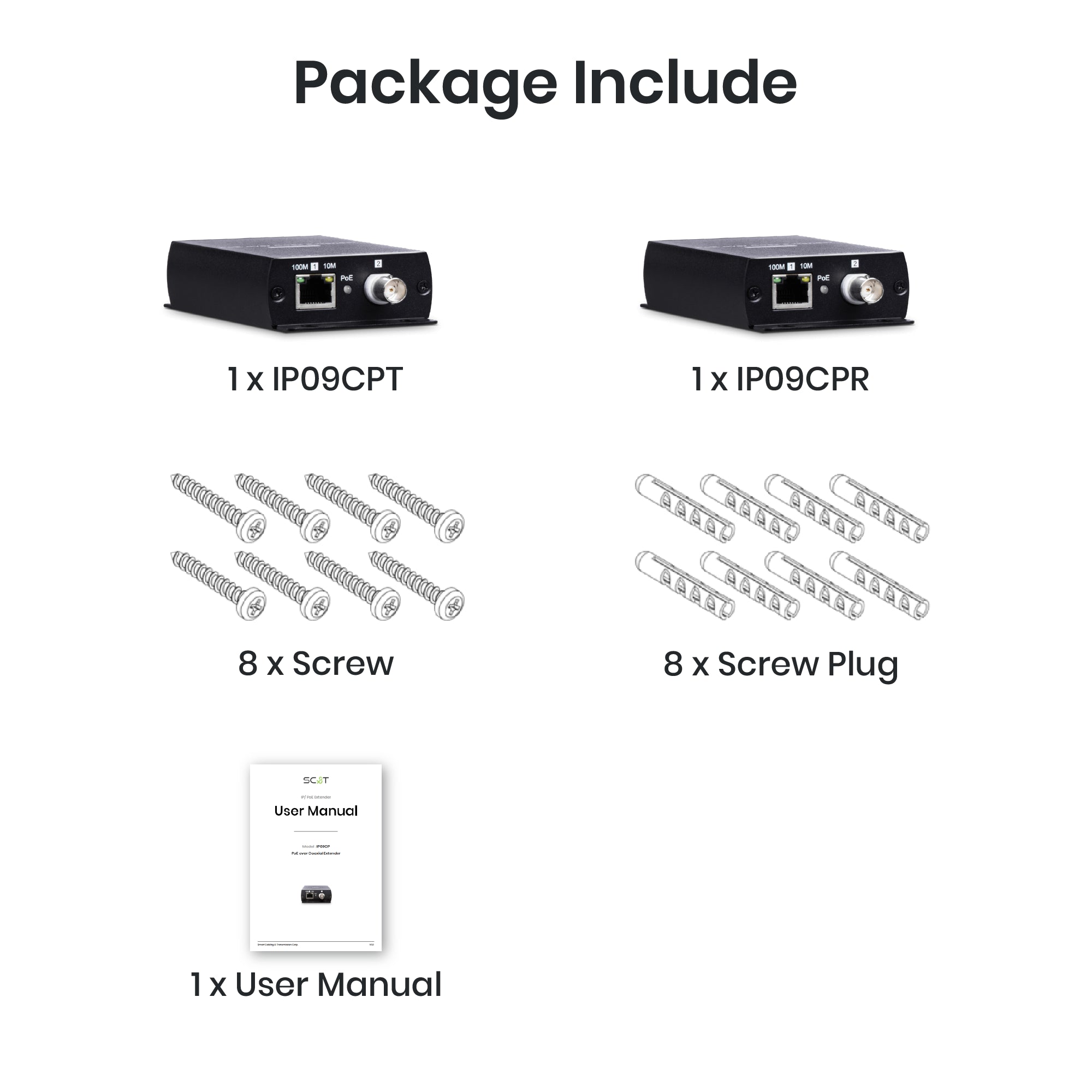 Long Reach PoE Extender over Coax Kit (TX & RX) - TAA Compliant - Image 9