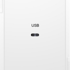 PWPFV100034-2 Iconic (Pro series) P3040VX White Vertical wall plate with one USB C 3.2 GEN 2 Tail